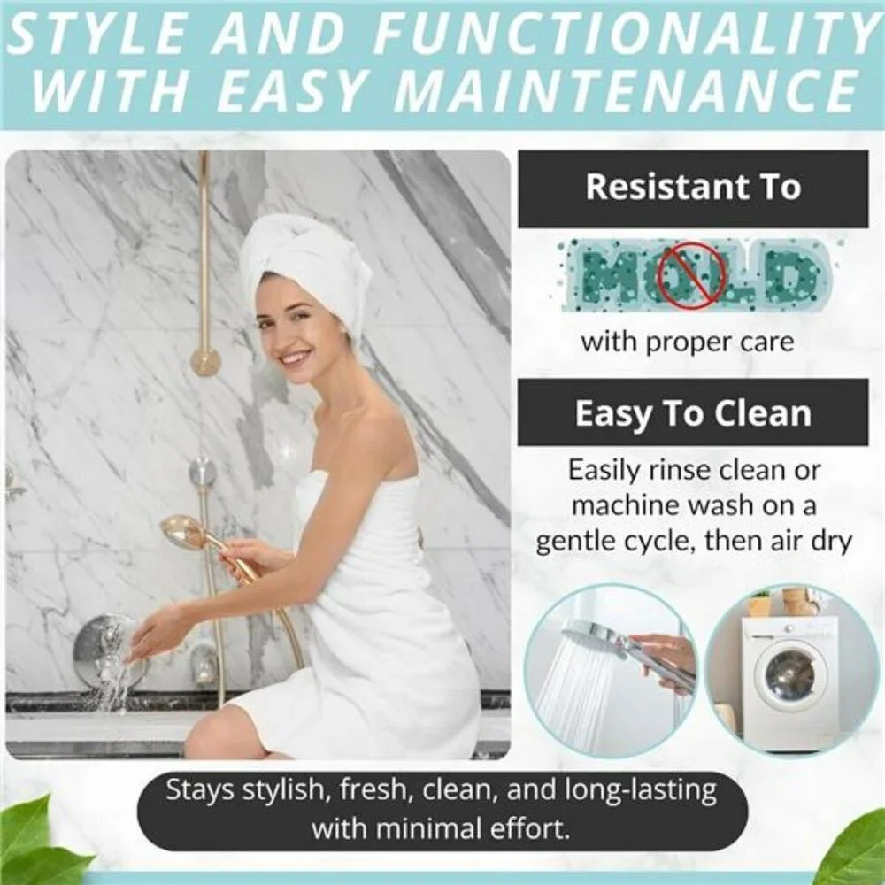 Large Non Slip Bath Mat 40x16 Anti Slip Shower Tub Mat for Bathroom Safety